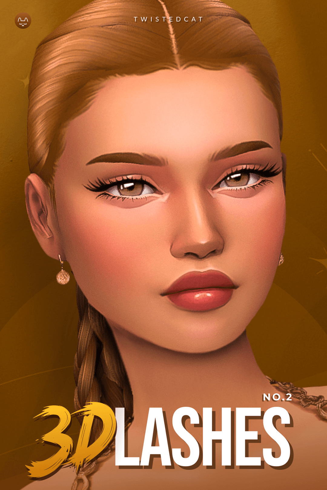 Скриншот мода 3D ресницы NO.2